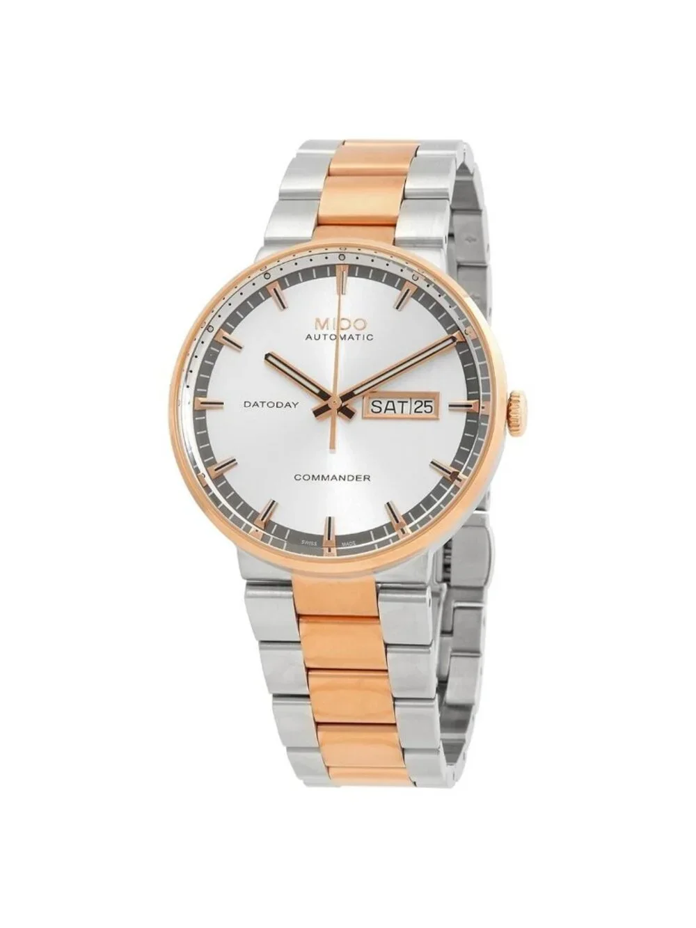 NWT Mido Commander II Automatic Silver Dial Men's Watch